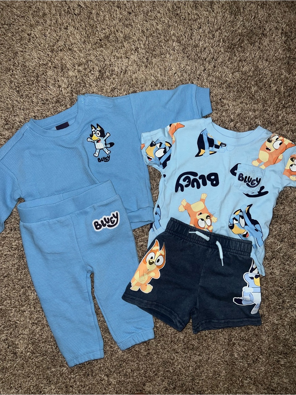 NWOT 2 Bluey Sets 9/12 Months